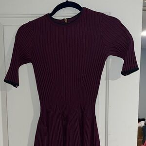 EUC Ted Baker Pleated Flare Dress 0